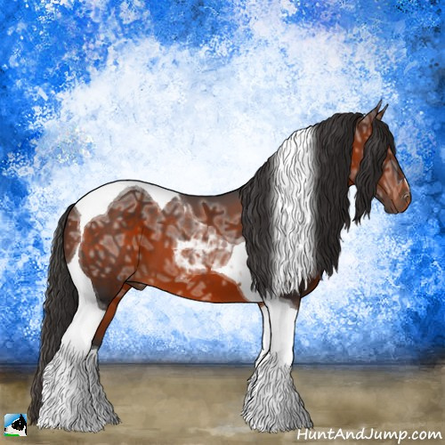 Horse Color:Bay Ice Tobiano 