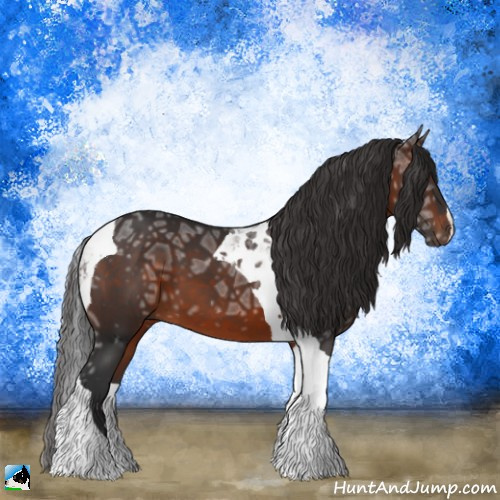 Horse Color:Brown Ice Tobiano 