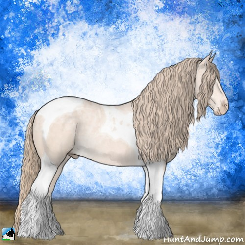 Horse Color:Perlino Ice Mushroom Tobiano Rabicano 