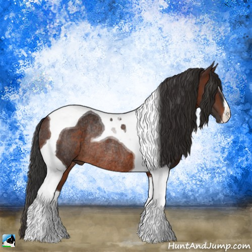 Horse Color:Brown Tobiano Rabicano 