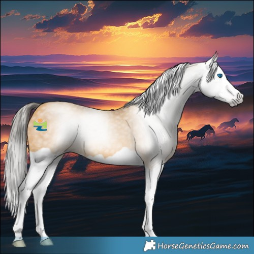 Horse Color:Gray Amber Cream Champagne Splash 