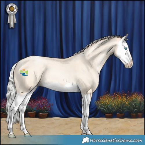 Horse Color:Silver Classic Cream Champagne Pearl Splash 
