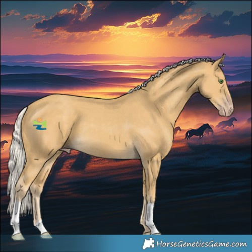 Horse Color:Silver Classic Cream Champagne 