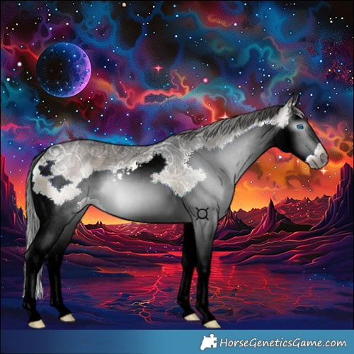 Horse Color:Gray Blue Onyx Ice Splash Appaloosa 
