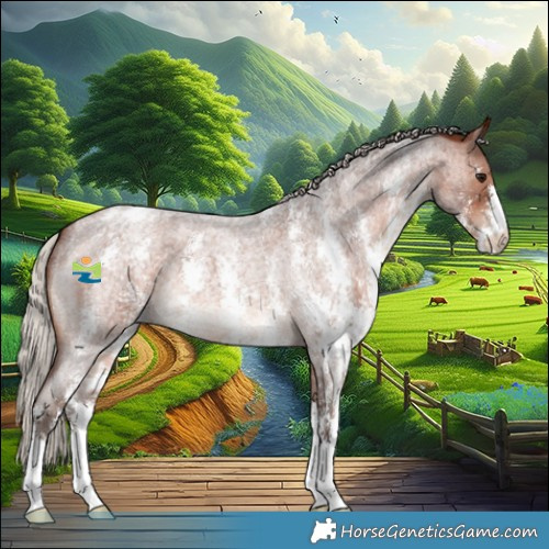 Horse Color:Silver Brown Roan Sabino Appaloosa 