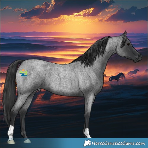 Horse Color:Blue Roan 