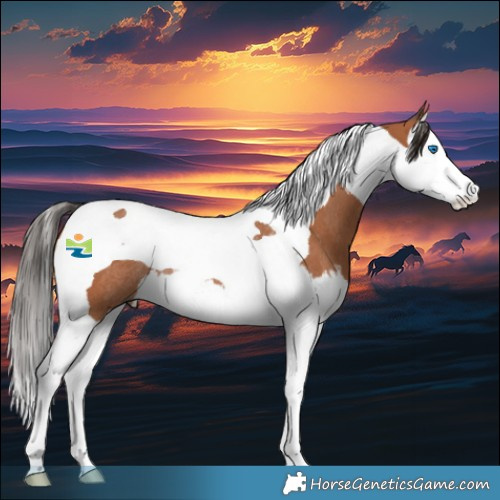 Horse Color:Bay Splash Tobiano Rabicano 