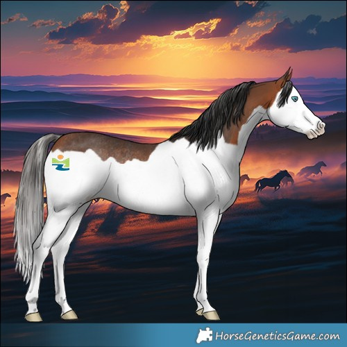 Horse Color:Bay Splash Rabicano 
