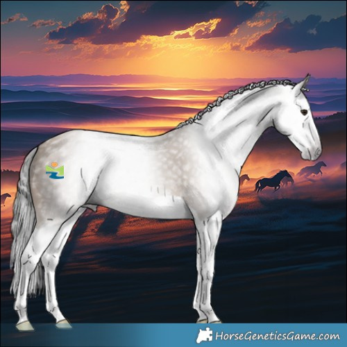 Horse Color:Gray Classic Champagne Splash 