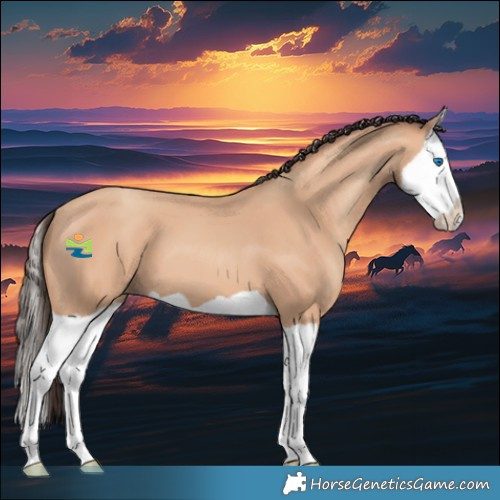 Horse Color:Amber Champagne Splash 