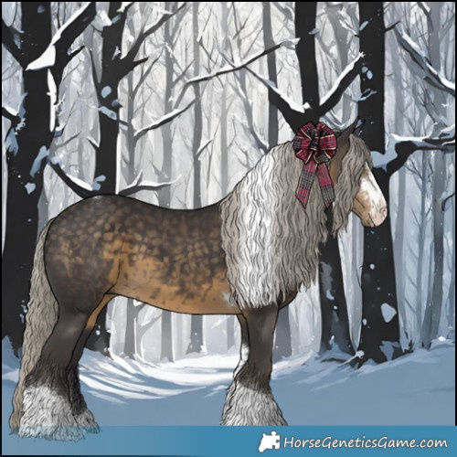 Horse Color:Silver Smoky Black Sabino Tobiano 