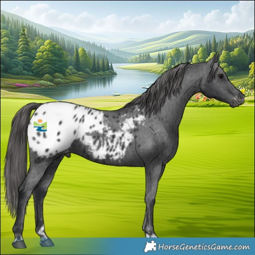 Horse Color:Black Appaloosa 