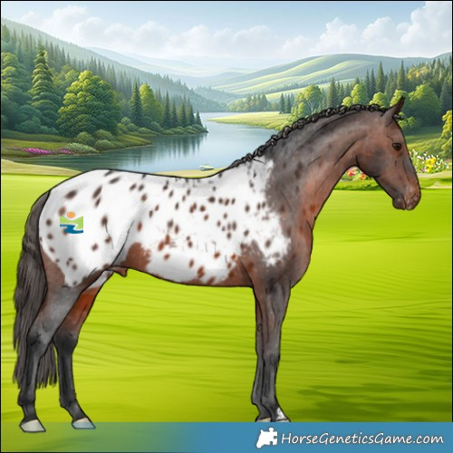 Horse Color:Brown Appaloosa 