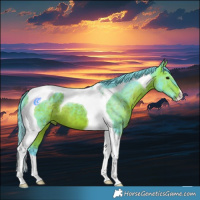 Horse Color:Watercolor Brown Tobiano
