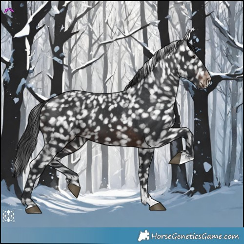 Horse Color:Brown Snowflake Varnish