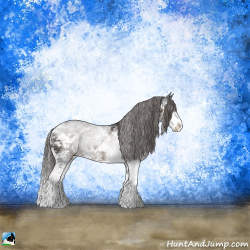 Horse Color:Liver Chestnut Ice Sabino Rabicano 