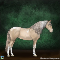 Horse Color:Chocolate Palomino Pearl Tobiano Frame  and Chocolate Palomino Pearl Tobiano Frame 