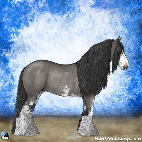 Horse Color:Grullo Sabino Rabicano 