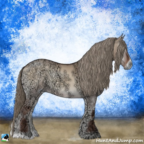 Horse Color:Liver Red Dun Ice Onyx 