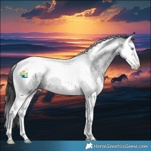 Horse Color:Blue Roan Splash Tobiano Rabicano 