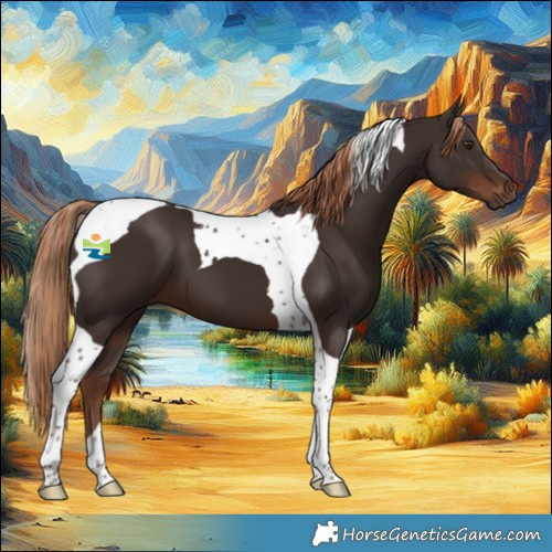 Horse Color:Liver Chestnut Tobiano 