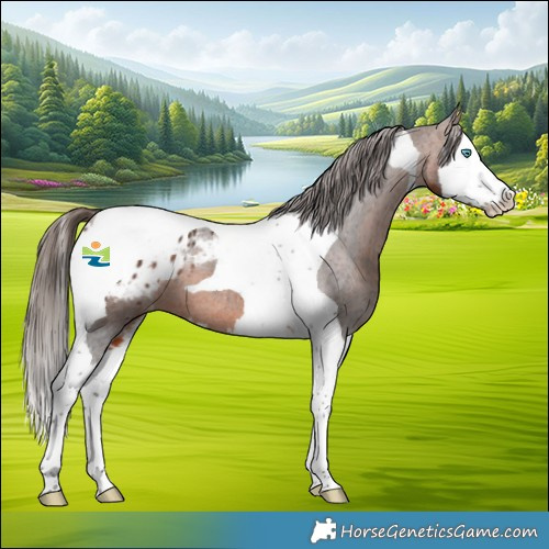 Horse Color:Brown Splash Tobiano Appaloosa 