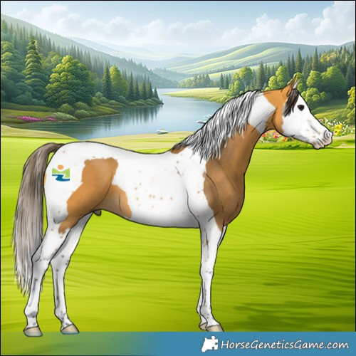 Horse Color:Buckskin Splash Tobiano 