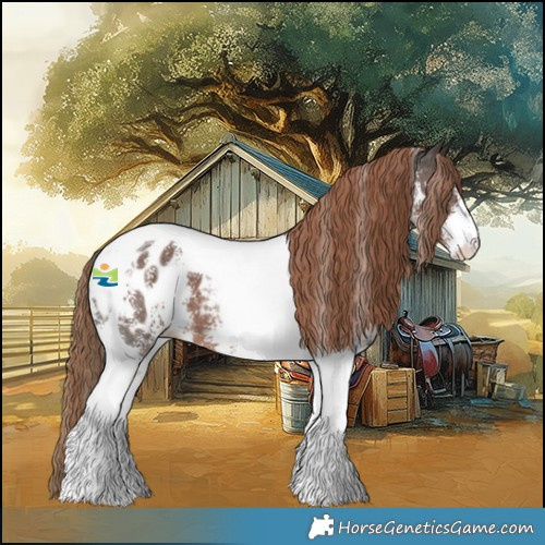 Horse Color:Liver Chestnut Sabino Tobiano Appaloosa 