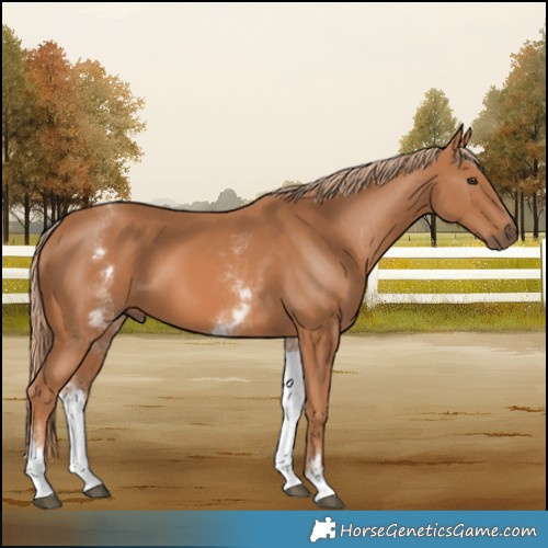 Horse Color:White Spotted Chestnut