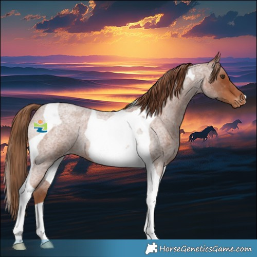 Horse Color:Red Roan Tobiano Appaloosa Rabicano 