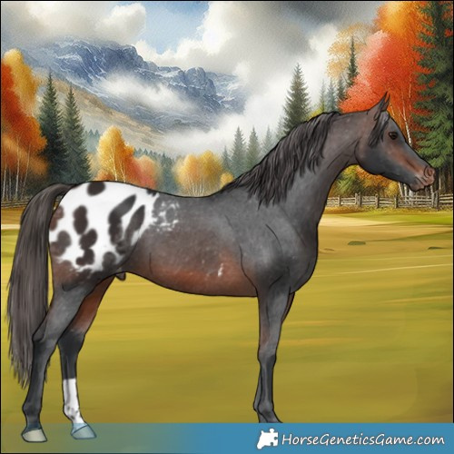 Horse Color:Brown Appaloosa 