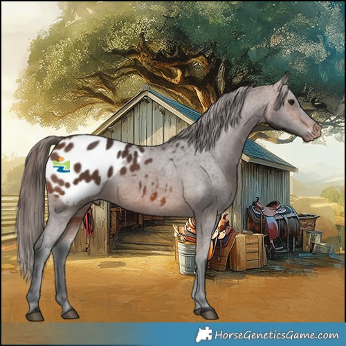 Horse Color:Brown Appaloosa 