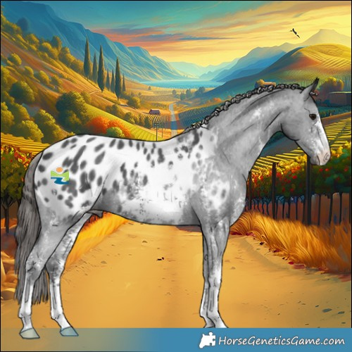 Horse Color:Black Sabino Appaloosa 