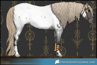 Horse Color:Liver Red Roan Near Fewspot Rabicano 