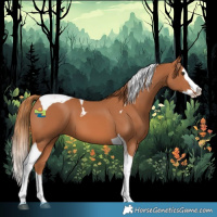 Horse Color:Chestnut Splash Tobiano 
