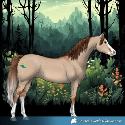 Horse Color:Red Dun Splash 