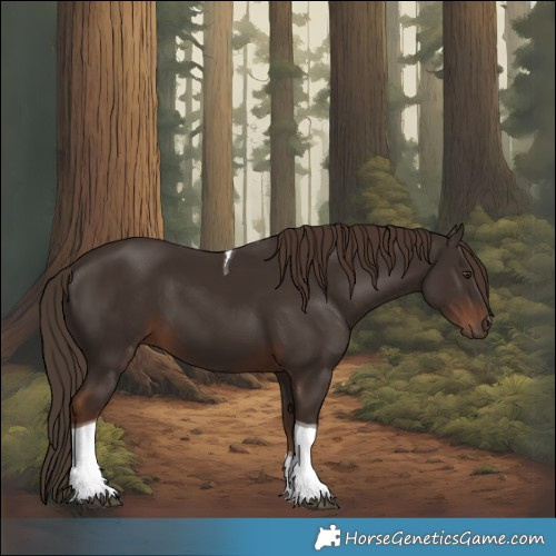 Horse Color:Liver Chestnut Tobiano 
