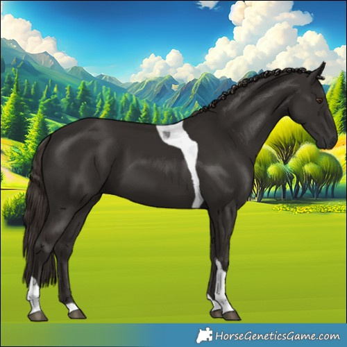 Horse Color:Liver Chestnut Tobiano