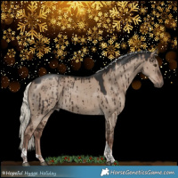 Horse Color:Liver Red Dun Mushroom Tobiano Brindle 