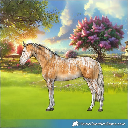 Horse Color:Powder White Palomino  and Powder White Palomino Splash 