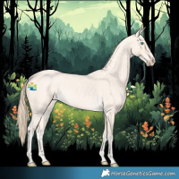 Horse Color:Perlino Roan 