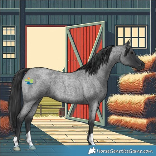 Horse Color:Blue Roan 