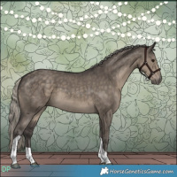 Horse Color:Silver Smoky Grullo Tobiano 