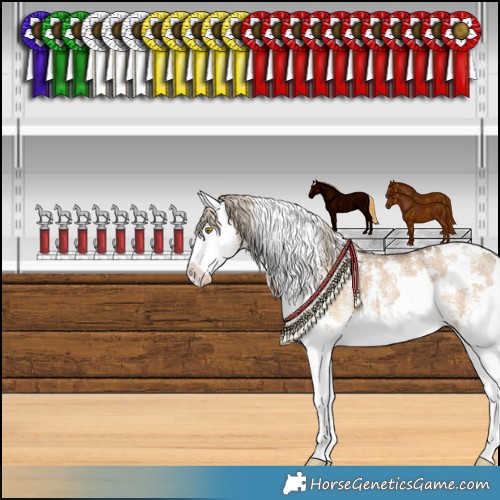 Horse Color:White Spotted Chocolate Palomino Dun Sabino Splash 