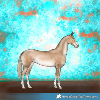 Horse Color:Chocolate Palomino Pearl Rabicano 