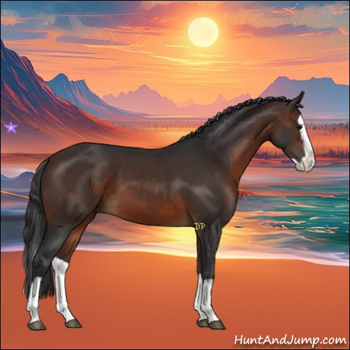 Horse Color:Brown Splash
