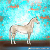 Horse Color:Silver Buckskin Pearl Dun Sabino Rabicano Brindle 