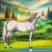 Horse Color:Silver Bay Roan Dun Tobiano Rabicano