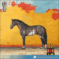 Horse Color:Brown Dun Sabino Appaloosa Rabicano Brindle