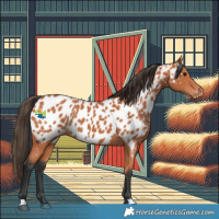 Horse Color:Bay Appaloosa 